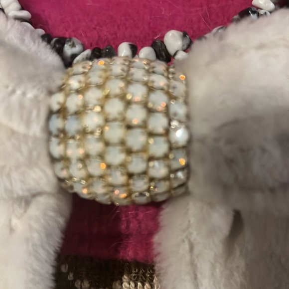 Handmade in  UK by Sarah Williams  limited pieces rock rhinestones and leather - Picture 4 of 5